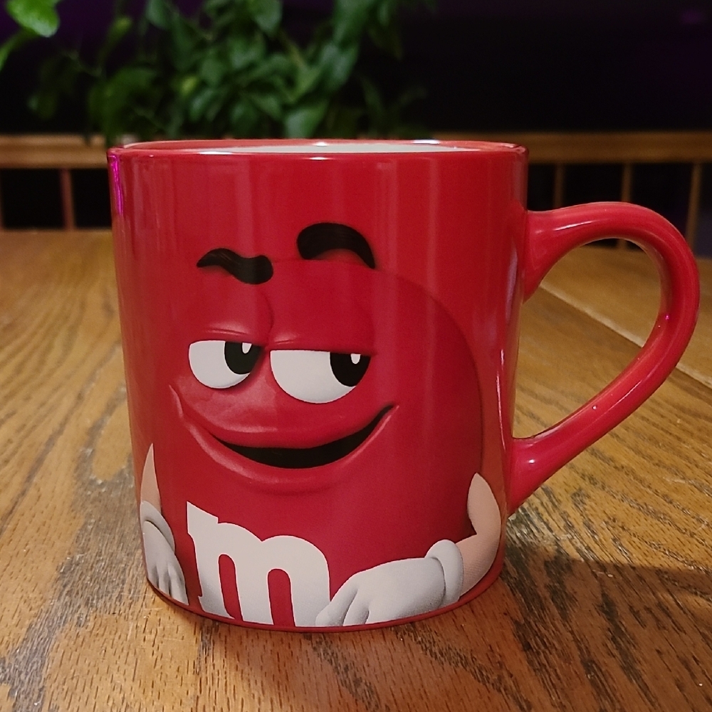 Red M&M's Character Ceramic Mug - Sarcasm Is My Love Language